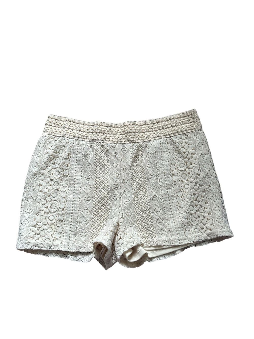 🆕Cato Girls White/Cream Crochet Shorts